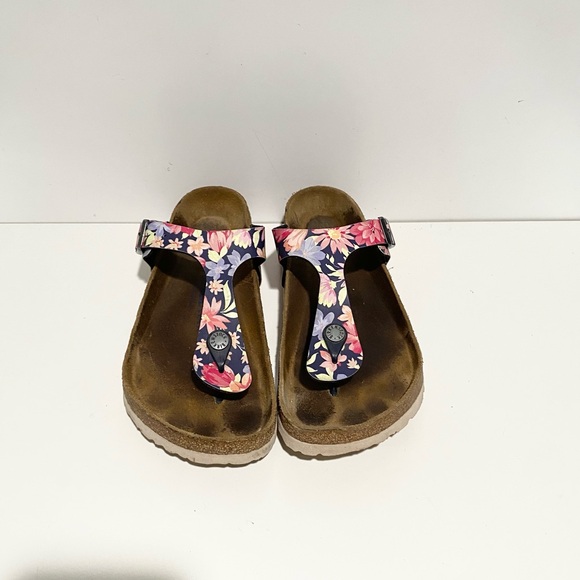 Birkenstock Gizeh Thong Women's Floral Sandals - Multicolor 38 - Picture 3 of 8